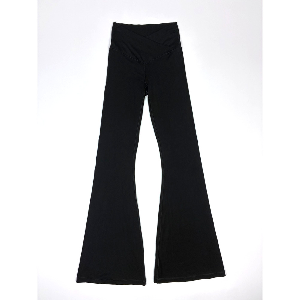 Offline By Aerie Real Me High-Rise Crossover Flare Leggings M Black Athleisure